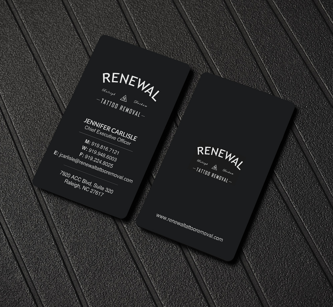 Visitenkarten-Design von Creations Box 2015 für Renewal Tattoo Removal | Design #18878596