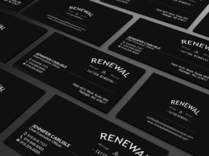 Visitenkarten-Design von Creations Box 2015 für Renewal Tattoo Removal | Design: #18878597
