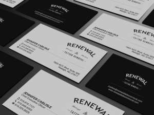 Visitenkarten-Design von Creations Box 2015 für Renewal Tattoo Removal | Design: #18878598