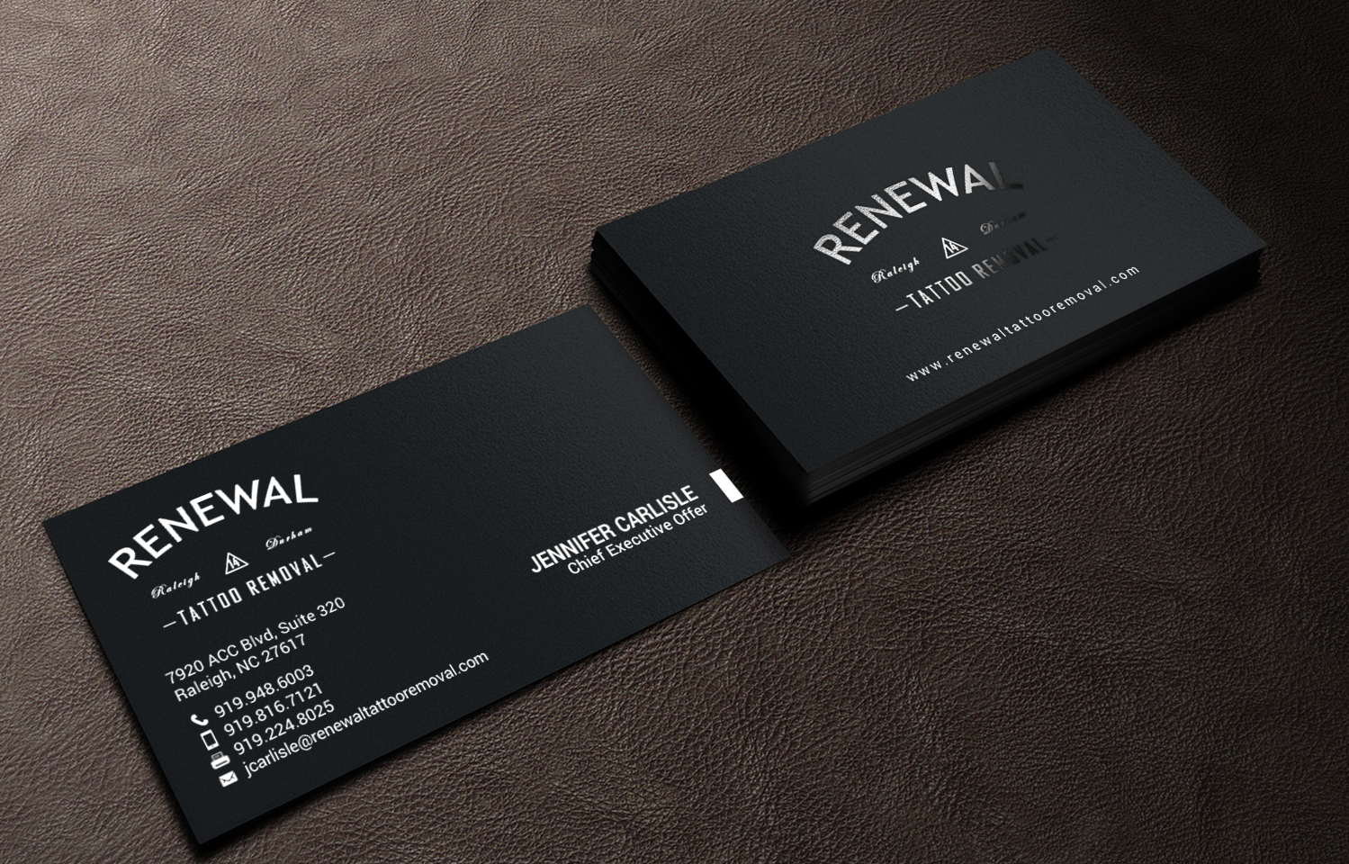 Diseño de Tarjeta de Presentación por chandrayaan.creative para Renewal Tattoo Removal | Diseño #18881839