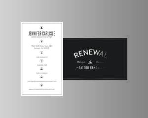 Diseño de Tarjeta de Presentación por chandrayaan.creative para Renewal Tattoo Removal | Diseño: #18881851