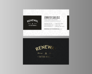 Diseño de Tarjeta de Presentación por chandrayaan.creative para Renewal Tattoo Removal | Diseño: #18882317