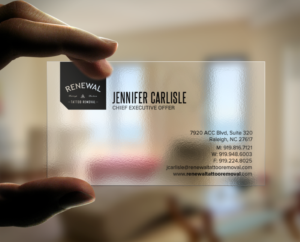 Diseño de Tarjeta de Presentación por chandrayaan.creative para Renewal Tattoo Removal | Diseño: #18882321