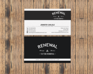 Diseño de Tarjeta de Presentación por chandrayaan.creative para Renewal Tattoo Removal | Diseño: #18883686