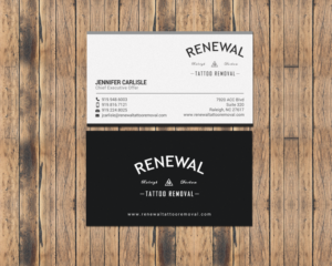 Diseño de Tarjeta de Presentación por chandrayaan.creative para Renewal Tattoo Removal | Diseño: #18883689