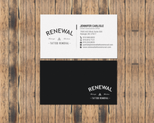 Diseño de Tarjeta de Presentación por chandrayaan.creative para Renewal Tattoo Removal | Diseño: #18883690