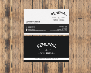 Diseño de Tarjeta de Presentación por chandrayaan.creative para Renewal Tattoo Removal | Diseño: #18883693