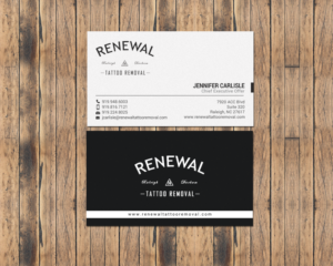 Diseño de Tarjeta de Presentación por chandrayaan.creative para Renewal Tattoo Removal | Diseño: #18883697
