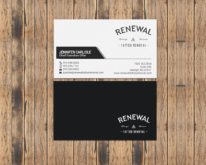 Diseño de Tarjeta de Presentación por chandrayaan.creative para Renewal Tattoo Removal | Diseño: #18883698