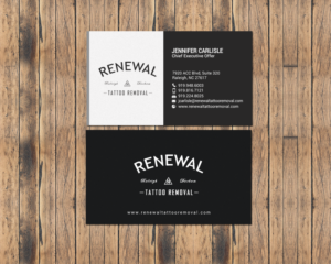 Diseño de Tarjeta de Presentación por chandrayaan.creative para Renewal Tattoo Removal | Diseño: #18883700