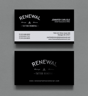 Diseño de Tarjeta de Presentación por chandrayaan.creative para Renewal Tattoo Removal | Diseño: #18883701