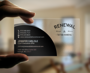 Diseño de Tarjeta de Presentación por chandrayaan.creative para Renewal Tattoo Removal | Diseño: #18883709