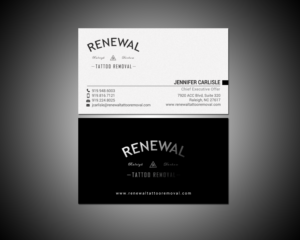 Diseño de Tarjeta de Presentación por chandrayaan.creative para Renewal Tattoo Removal | Diseño: #18883714