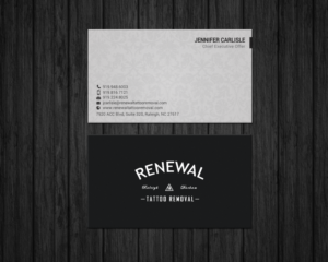 Diseño de Tarjeta de Presentación por chandrayaan.creative para Renewal Tattoo Removal | Diseño: #18883722