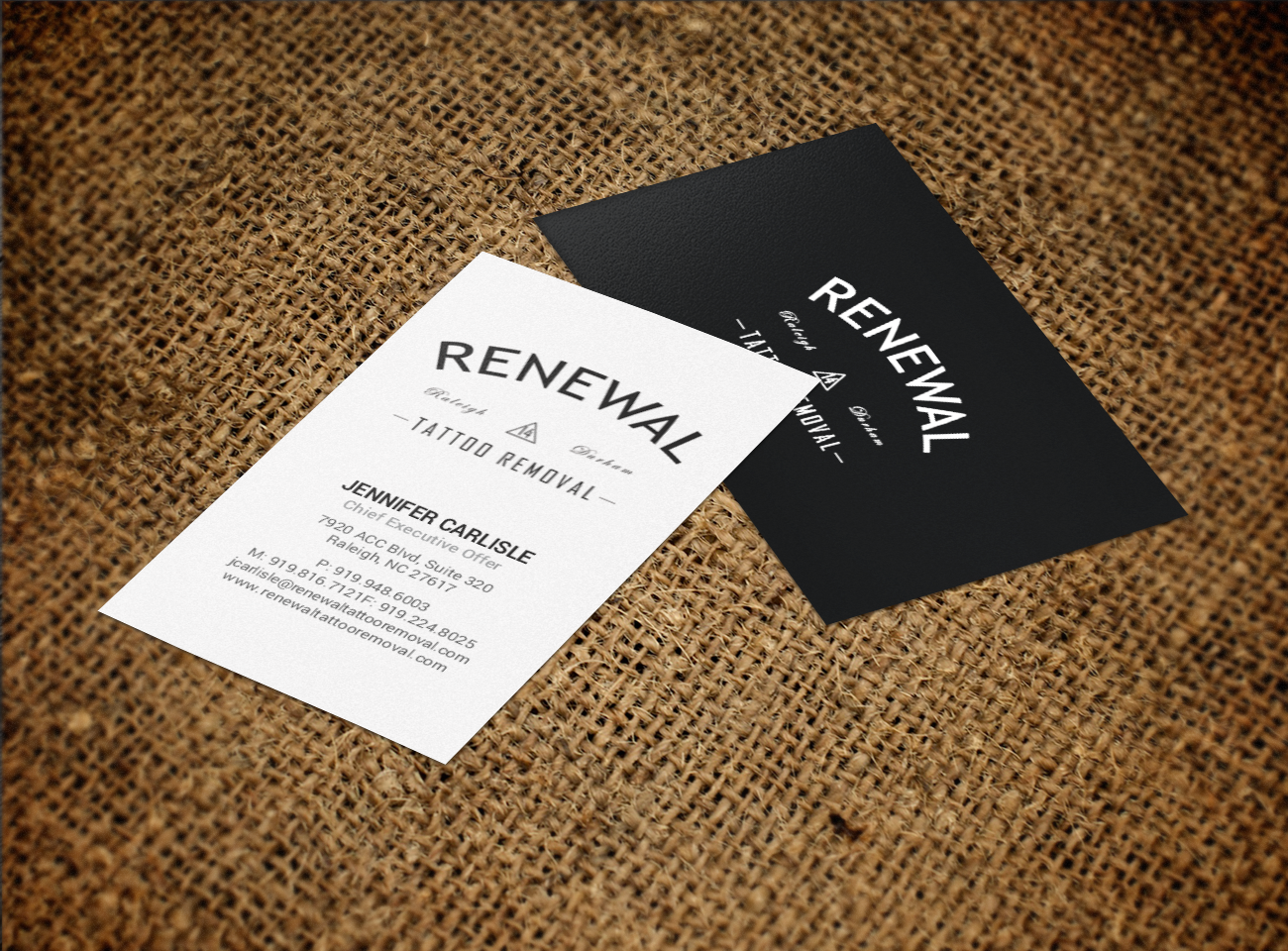 Diseño de Tarjeta de Presentación por chandrayaan.creative para Renewal Tattoo Removal | Diseño #18883727