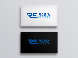 Robin Exports or just RE | Diseño de Logo por Djamdesign