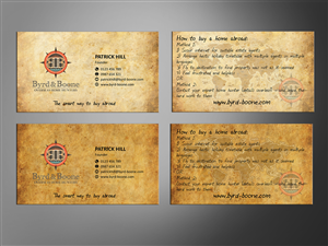 Business Card for new Overseas Property Buying Business | Business Card Design by MT