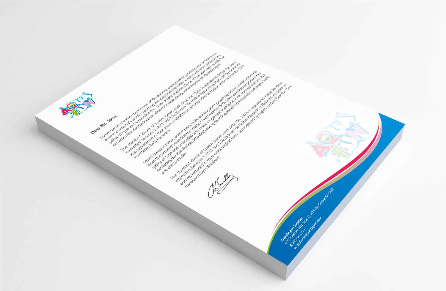 Letterhead Design by Infinitive Technology for this project | Design #18860342