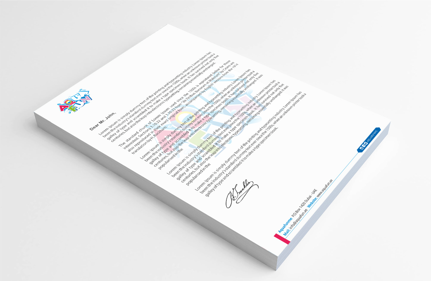 Letterhead Design by Infinitive Technology for this project | Design #18860345