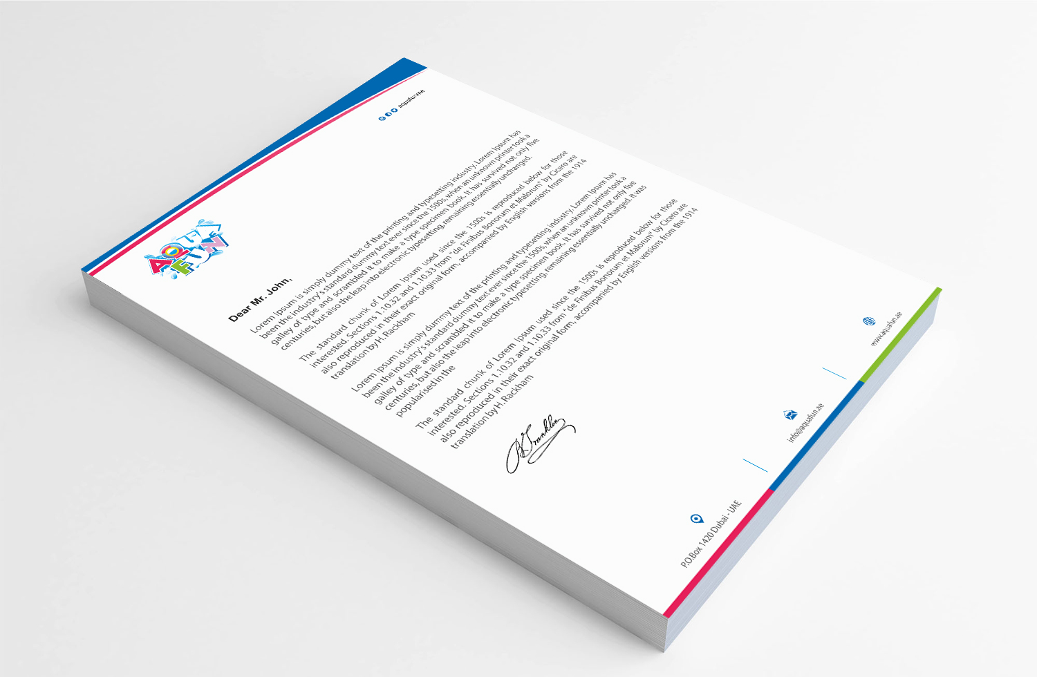 Letterhead Design by Infinitive Technology for this project | Design #18869655