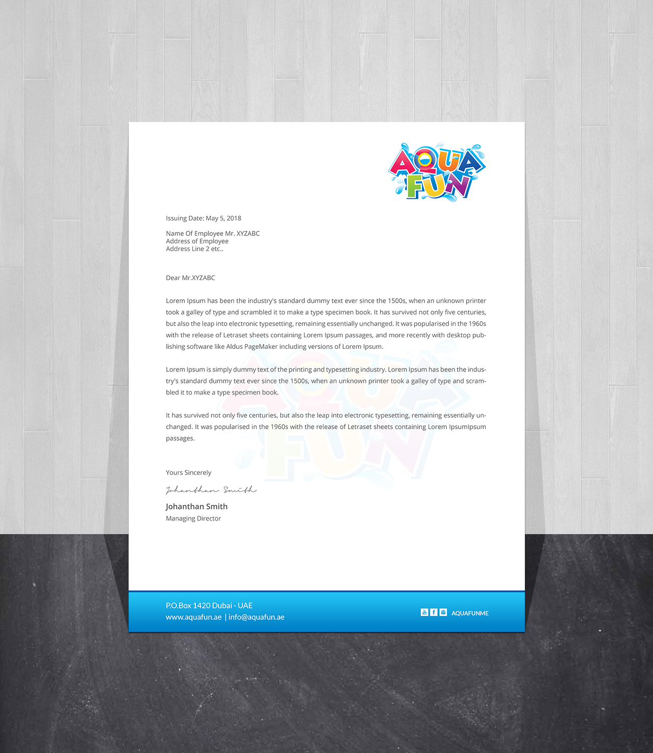 Letterhead Design by Creations Box 2015 for this project | Design #18868159