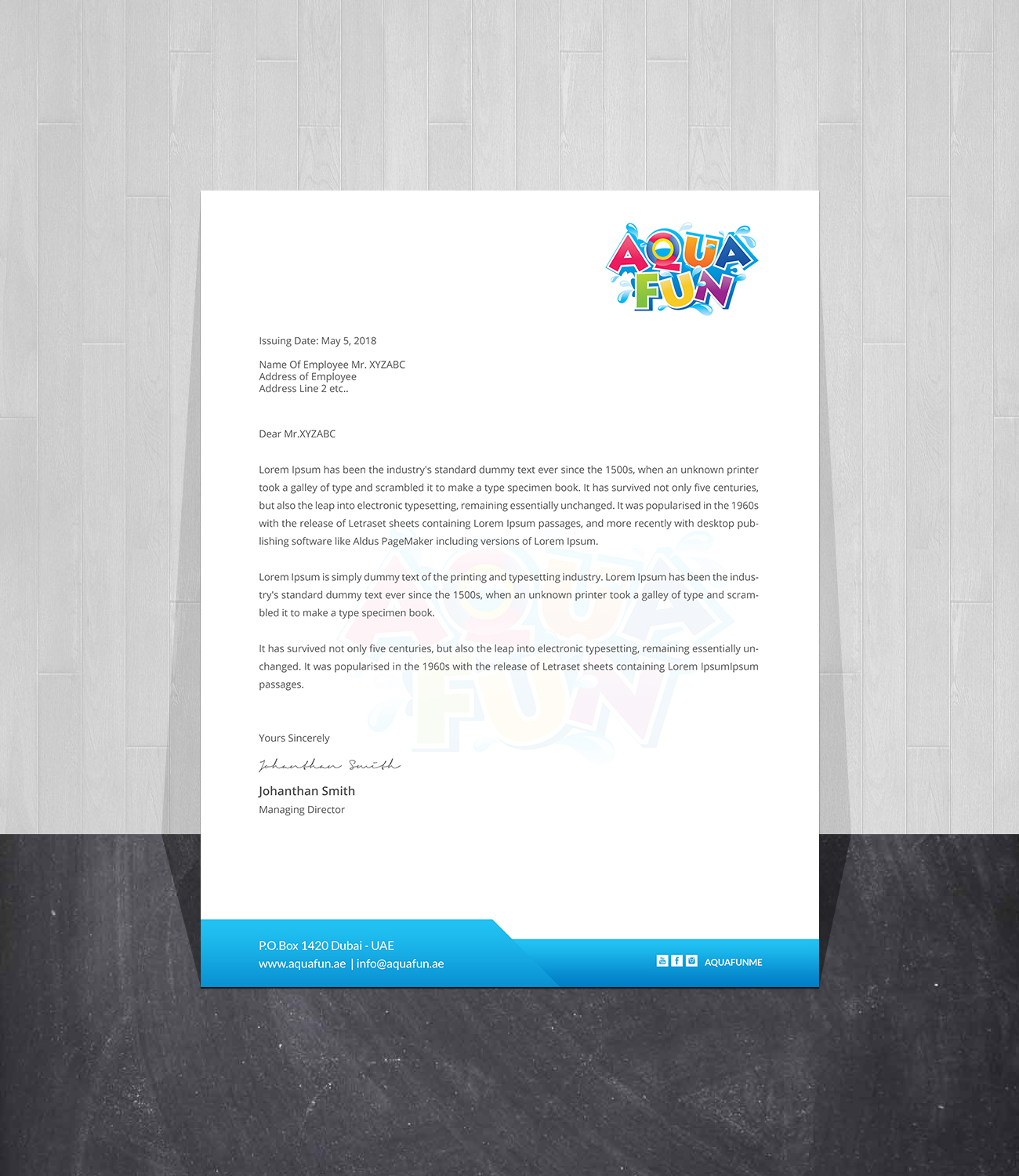 Letterhead Design by Creations Box 2015 for this project | Design #18868160