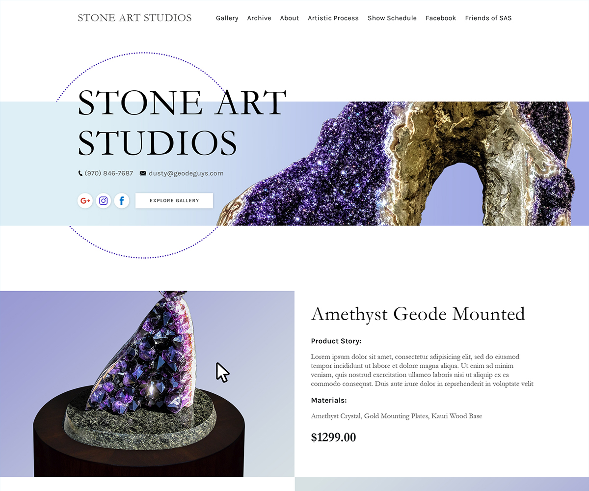 Diseño Web por Carl Gordon Media para The Geode Guys | Diseño #20027990