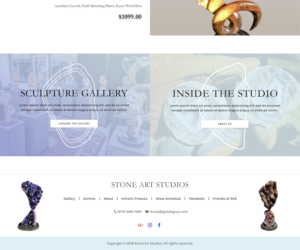 Web Design by Carl Gordon Media for The Geode Guys | Design: #20027992