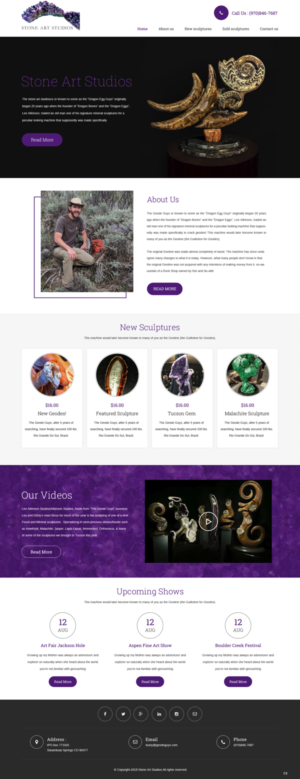 Web Design by pb for The Geode Guys | Design: #19987896