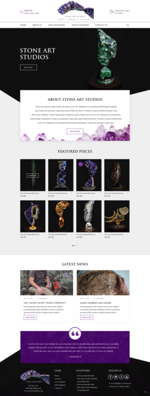 Web Design by pb for The Geode Guys | Design: #19987897