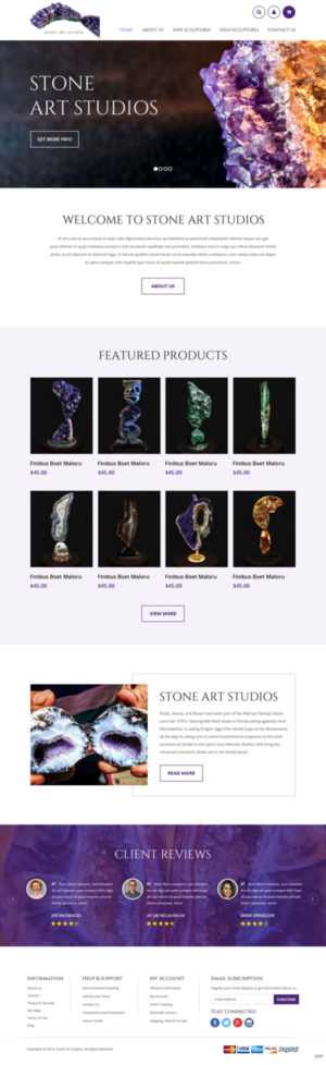 Web Design by pb for The Geode Guys | Design: #19987901