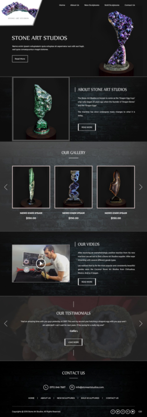 Web Design by pb for The Geode Guys | Design: #19987902