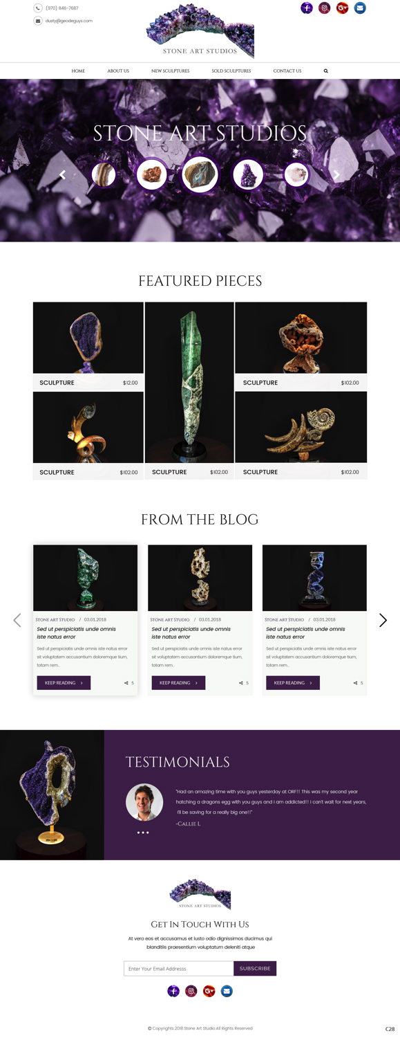 Web Design by pb for The Geode Guys | Design #19987903
