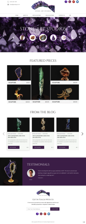 Web Design by pb for The Geode Guys | Design: #19987903