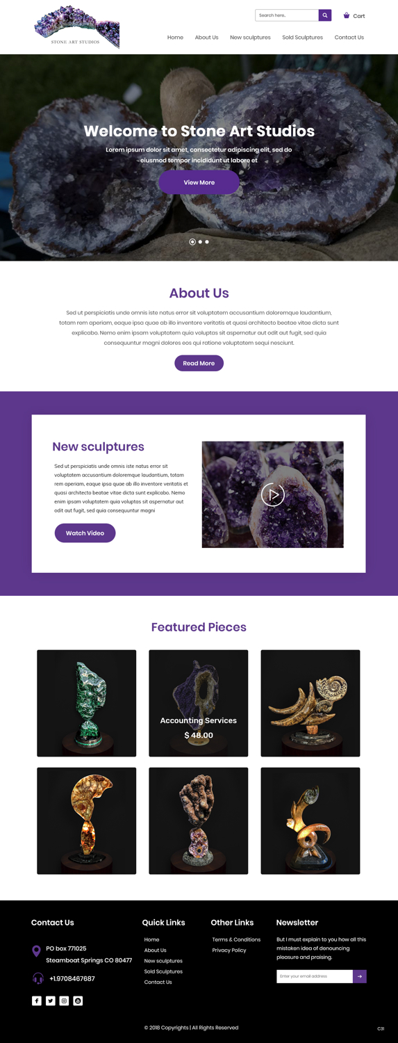 Web Design by pb for The Geode Guys | Design #19987904