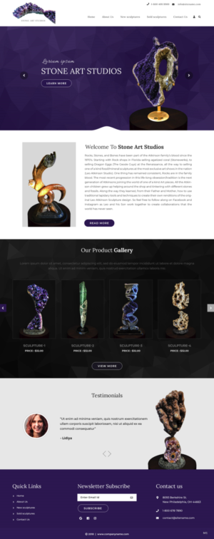 Web Design by pb for The Geode Guys | Design: #19987907