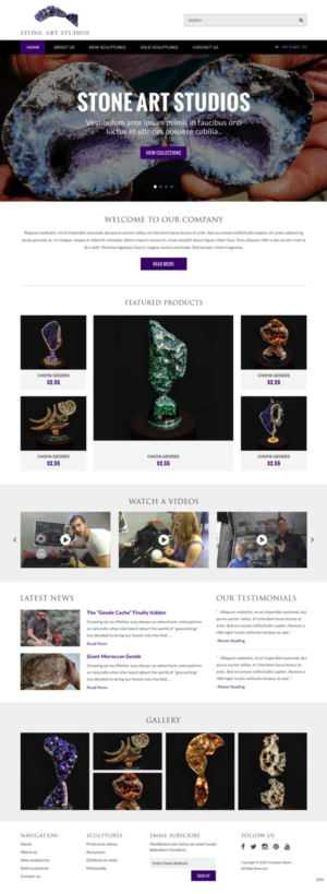 Diseño Web por pb para The Geode Guys | Diseño: #19987908