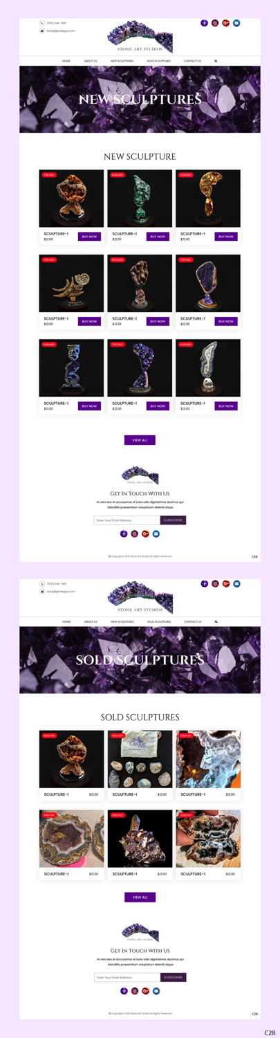 Web Design by pb for The Geode Guys | Design #20074471