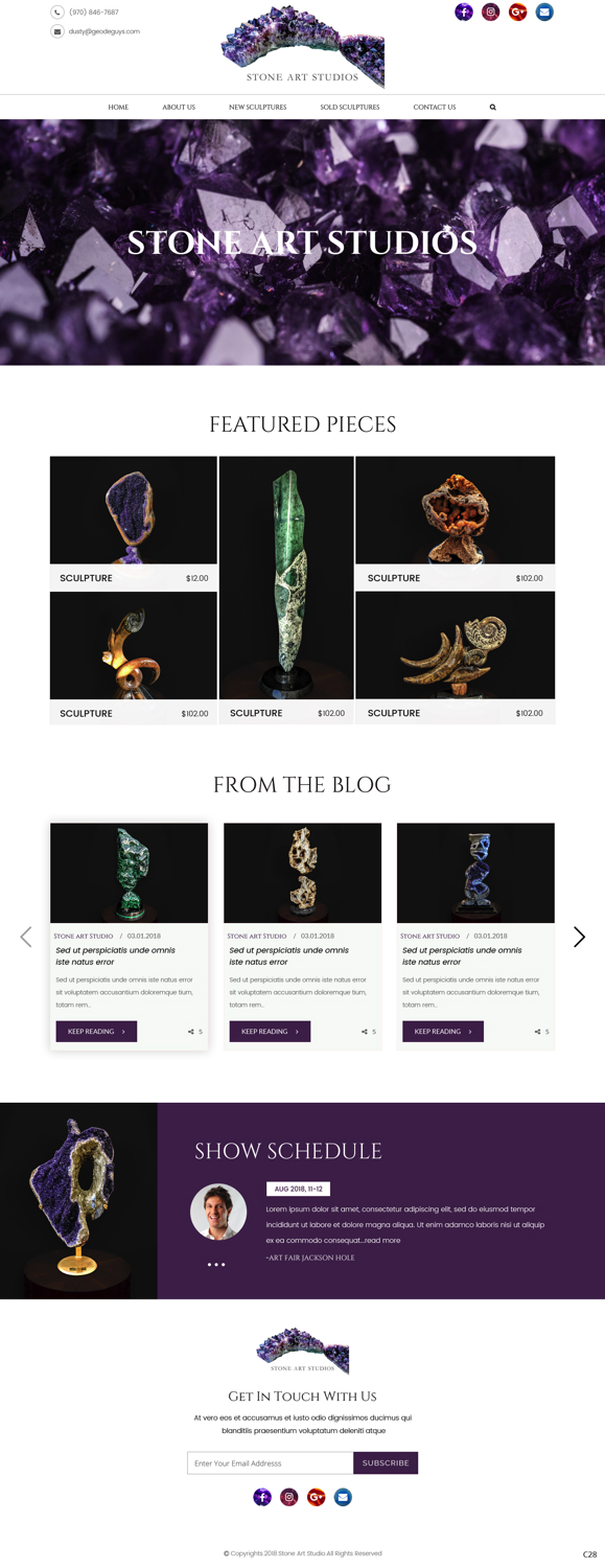 Web Design by pb for The Geode Guys | Design #20074472