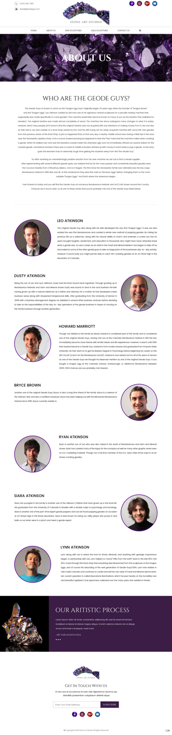 Web Design by pb for The Geode Guys | Design #20074473
