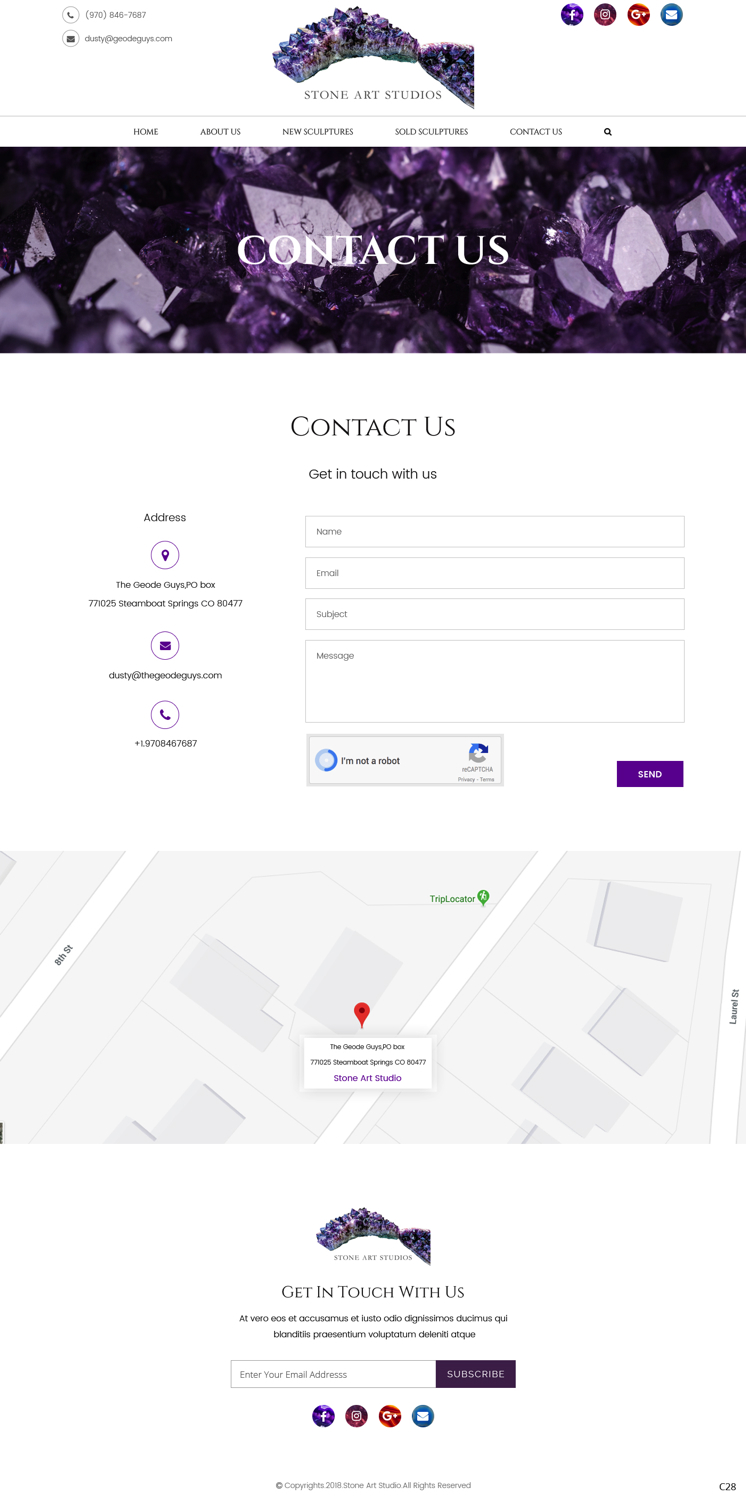 Web Design by pb for The Geode Guys | Design #20074475