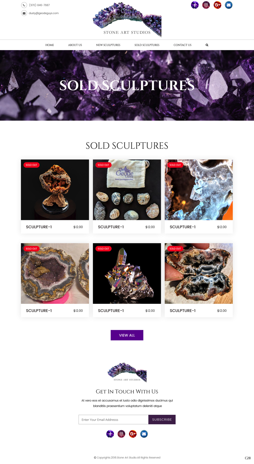 Web Design par pb pour The Geode Guys | Design #20074478