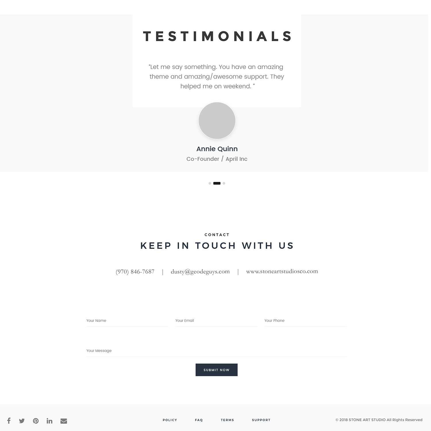 Web Design by DominicDesign for The Geode Guys | Design #19986138