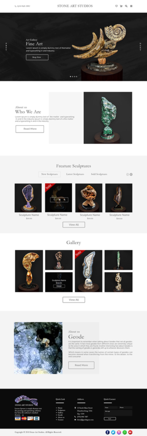 Web Design by bdesigner9 for The Geode Guys | Design: #19986554