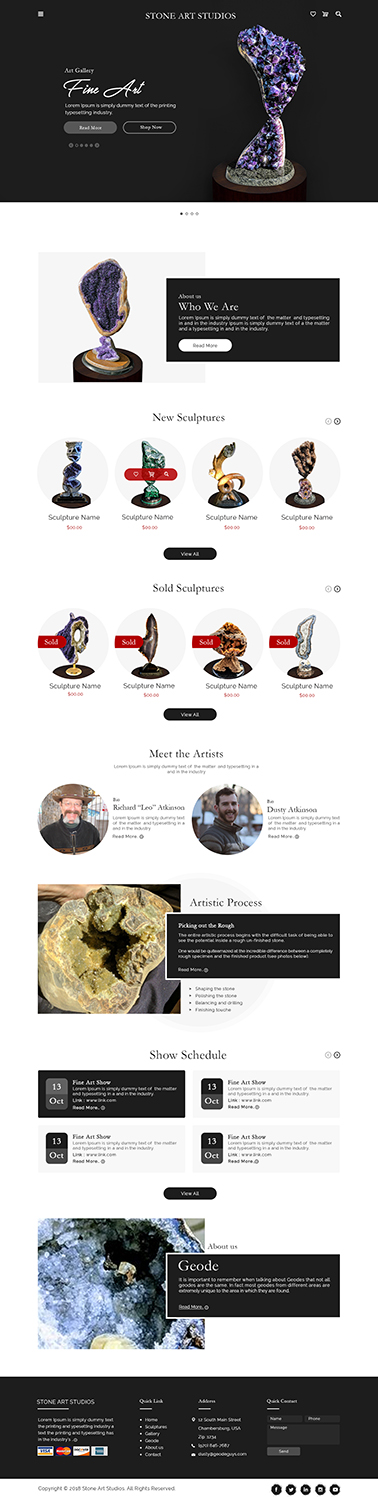 Diseño Web por bdesigner9 para The Geode Guys | Diseño #19996551