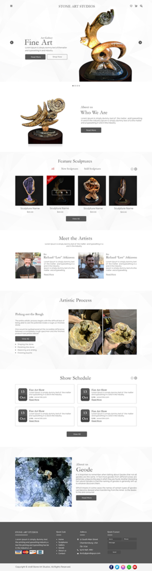 Web Design by bdesigner9 for The Geode Guys | Design: #19996552