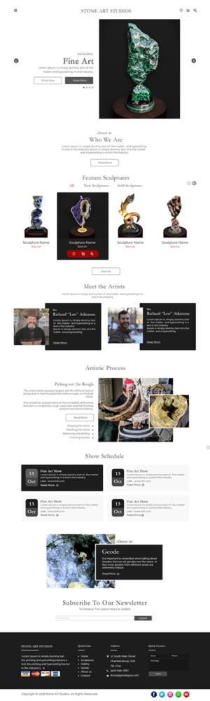 Web Design by bdesigner9 for The Geode Guys | Design: #19996553
