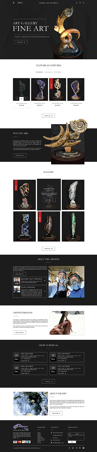 Web Design by bdesigner9 for The Geode Guys | Design: #20082609