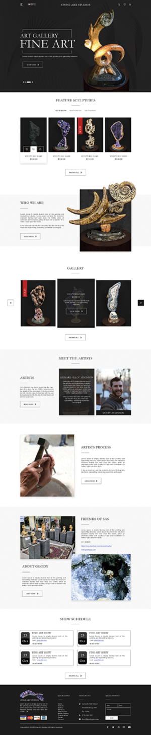 Web Design by bdesigner9 for The Geode Guys | Design: #20082610