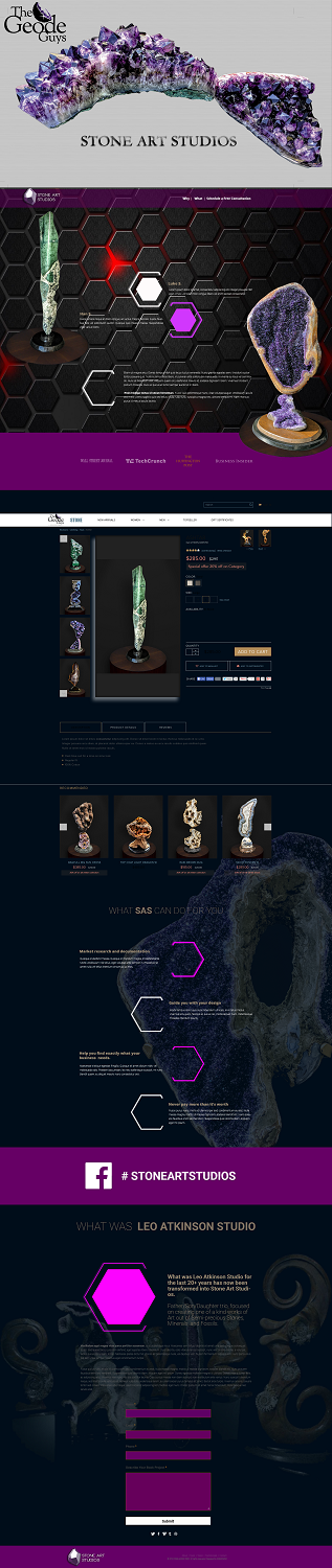 Web Design by Grebowiec Peter for The Geode Guys | Design #20029316